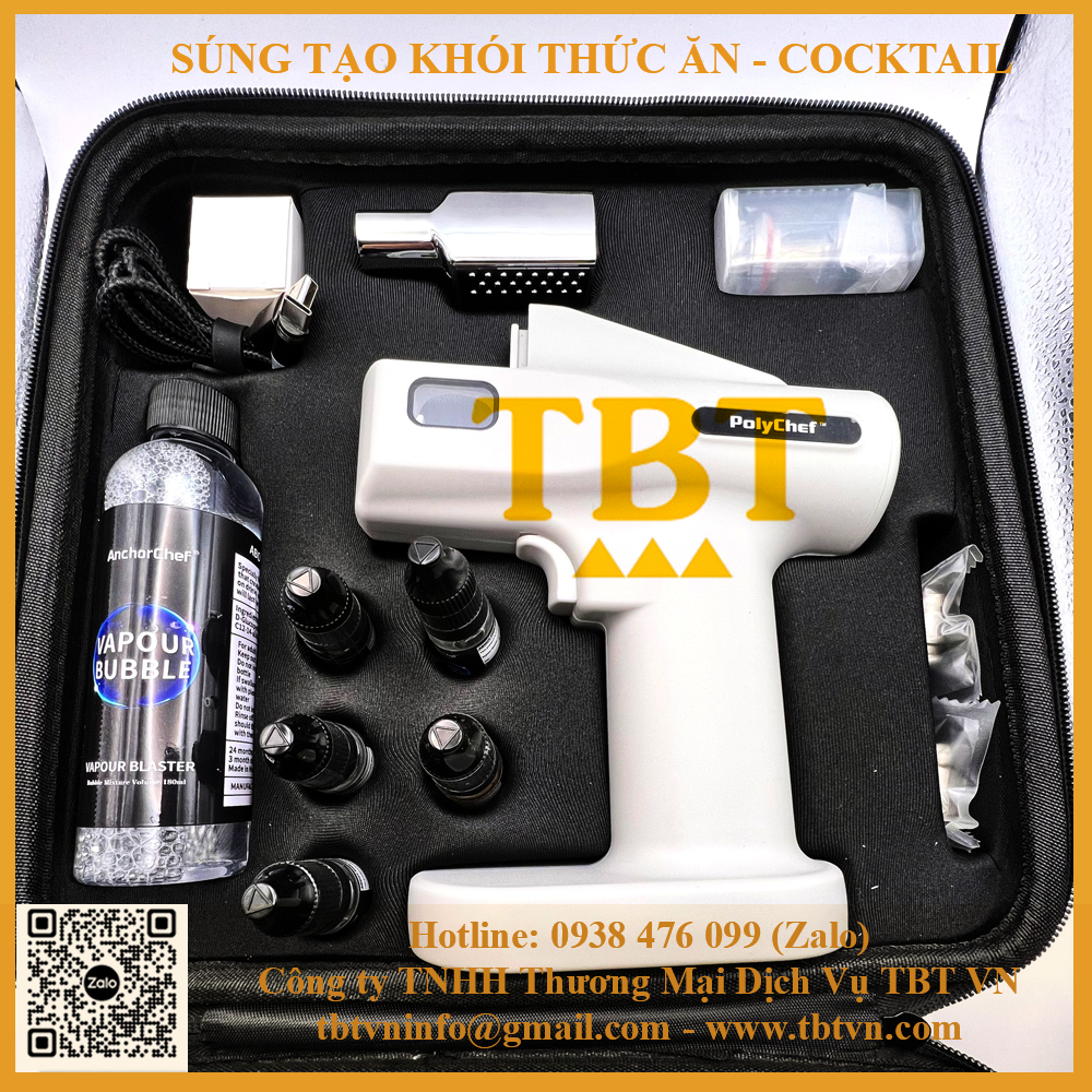 Súng phun khói P001 PolyChef trọn bộ Súng phun khói P001 PolyChef trọn bộ