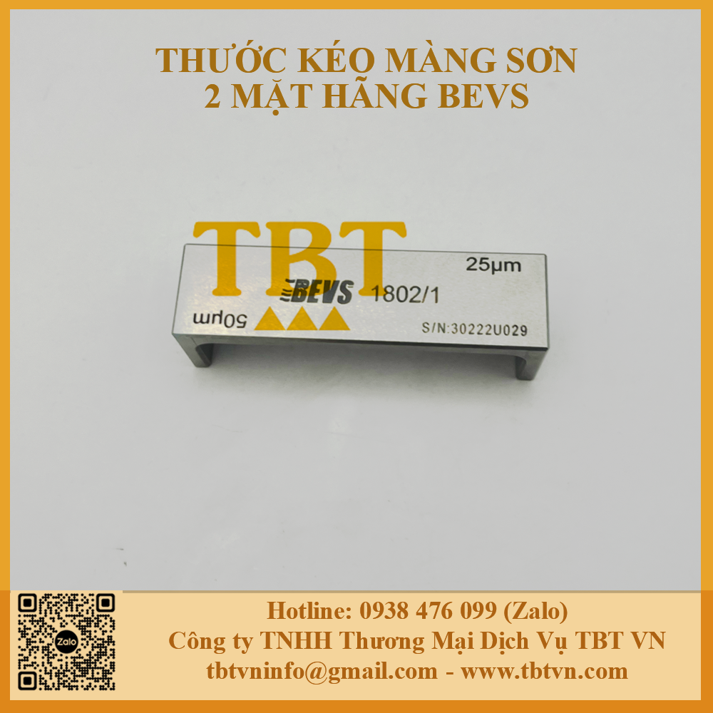 Thước kéo màng sơn 2 mặt hãng BEVS 1802 Thước kéo màng sơn 2 mặt hãng BEVS 1802